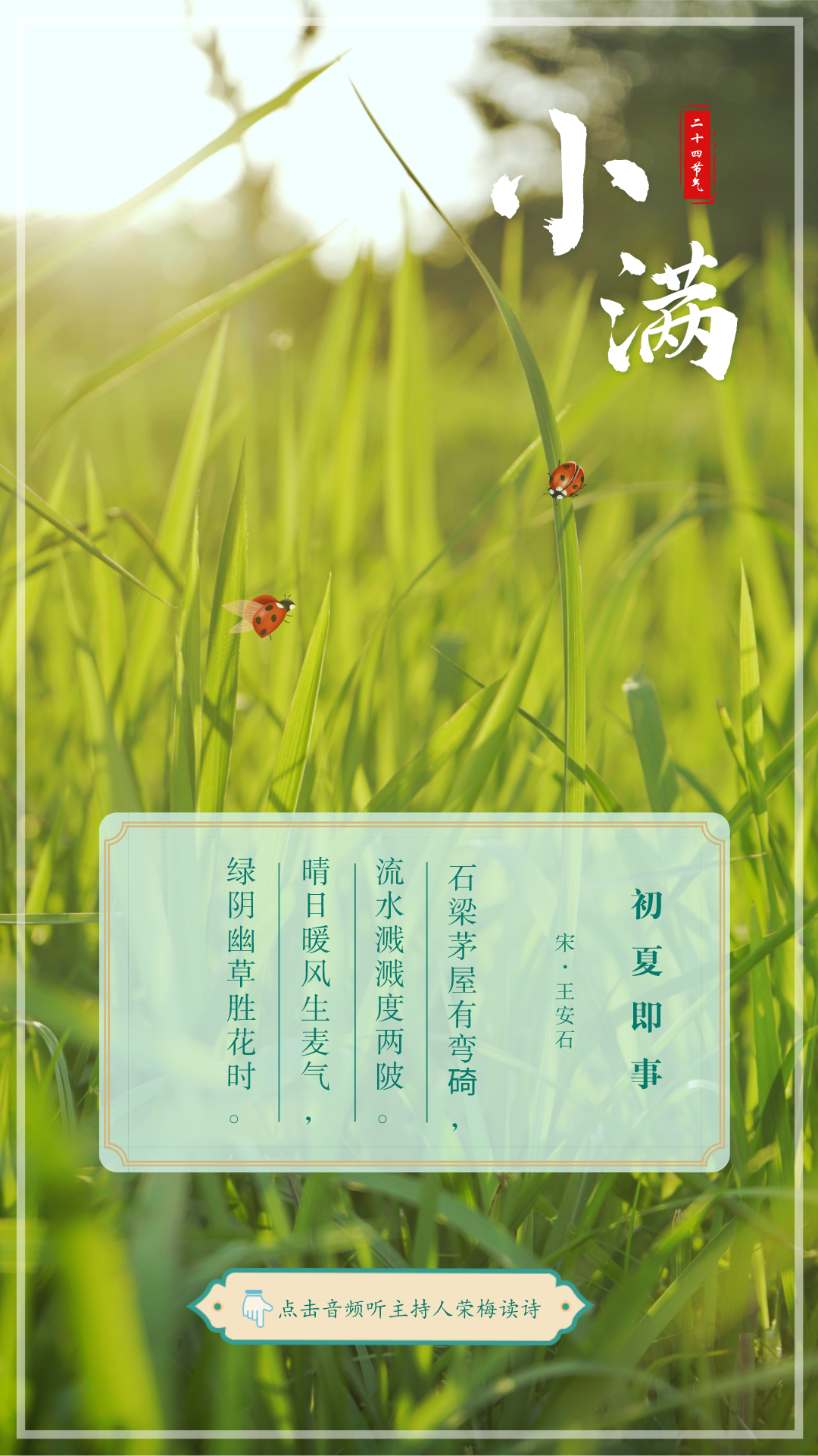 诗情话节气花未全开月未圆人生最好是小满