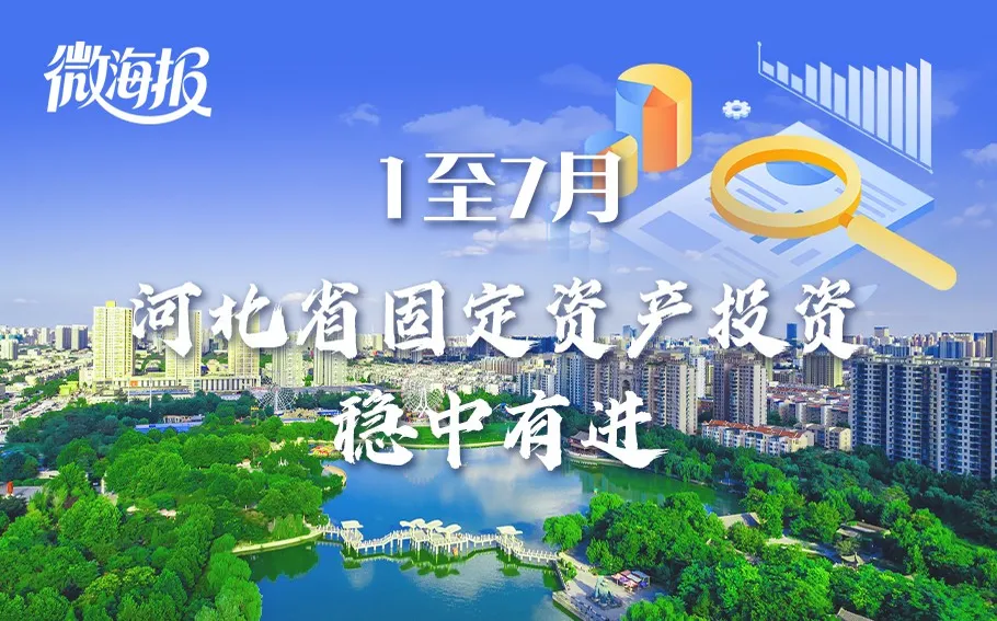 微海报 | 1至7月河北省固定资产投资稳中有进