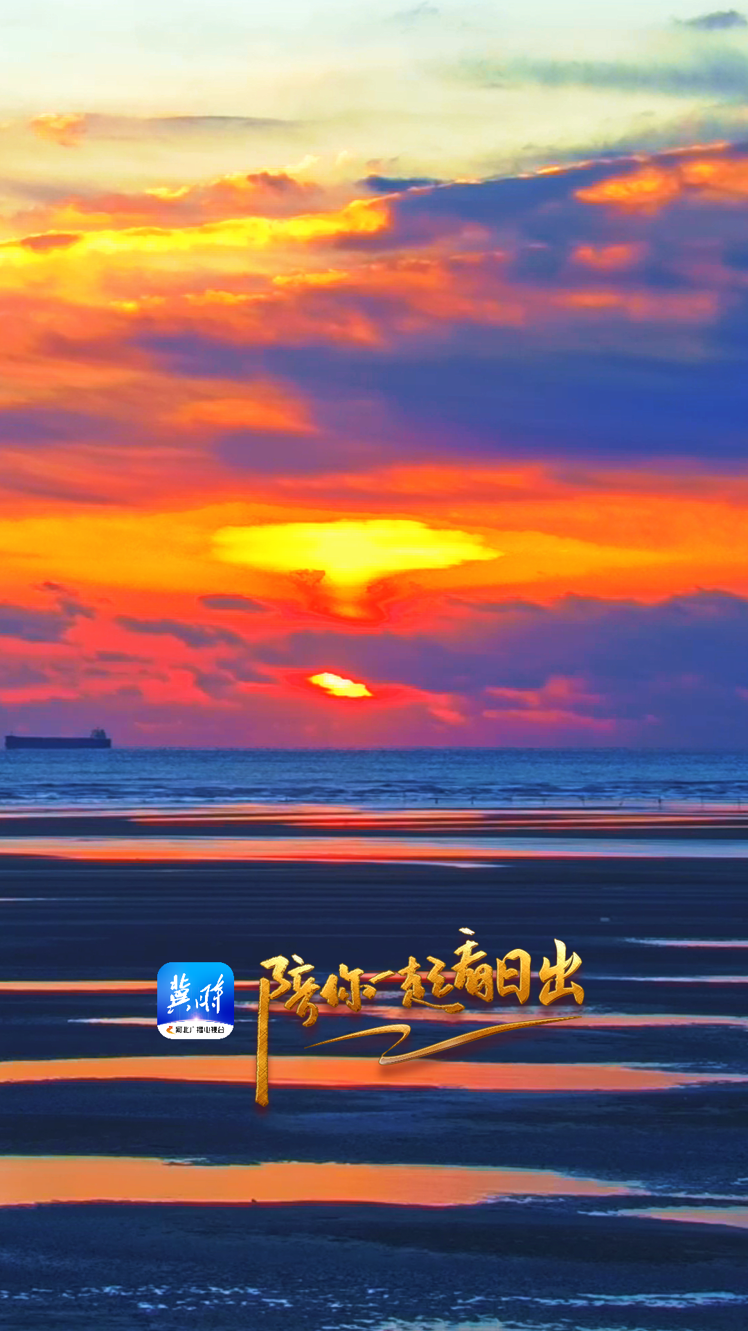 陪你一起看日出丨秦皇岛北戴河区 大潮坪湿地 2025.12.02