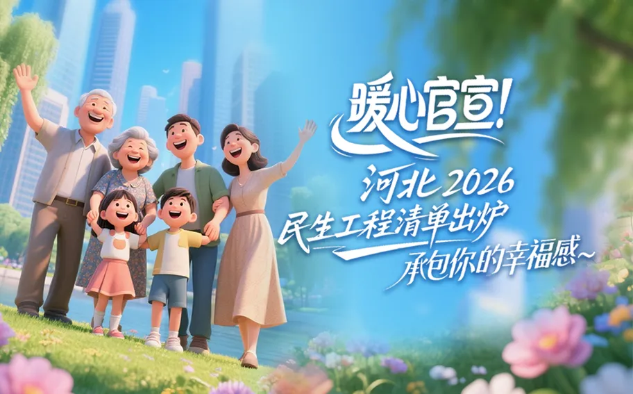冀时长图丨暖心官宣！河北2026民生工程清单出炉，承包你的幸福感～