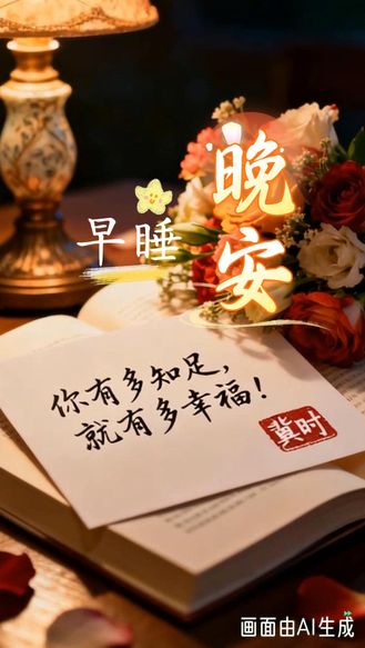 早睡晚安 | 你有多知足，就有多幸福！#晚安