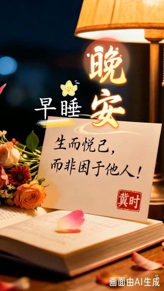 早睡晚安 | 生而悦己，而非困于他人！人生很短，好好爱自己