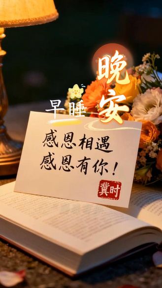 早睡晚安 | 萍水相逢是天意，细水长流是人心！感恩相遇，感恩有你！#晚安