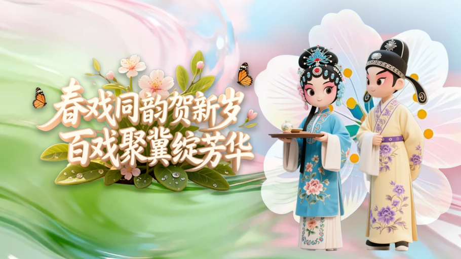 AI上好戏丨春戏同韵贺新岁 百戏聚冀绽芳华#万马奔腾百梅争春# #百戏入冀百梅争春#