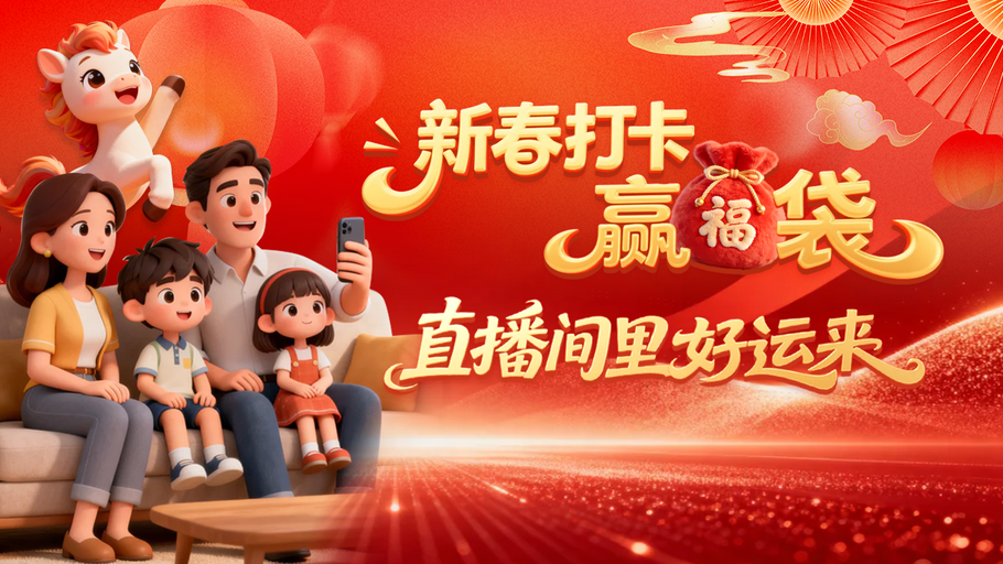 【直播】打卡抽奖！腊月二十八·福气先到家~