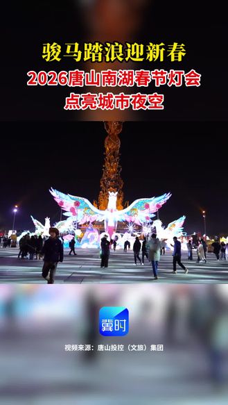 2026唐山南湖春节灯会点亮城市夜空