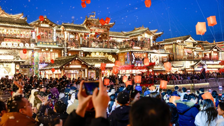 【网络中国节·春节】河北唐山：河头老街喜迎马年新春