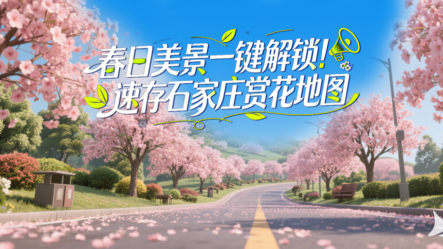冀时长图丨春日美景一键解锁！速存石家庄赏花地图