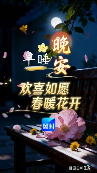 早睡晚安 | 农历二月，春暖花开，欢喜如愿！#晚安