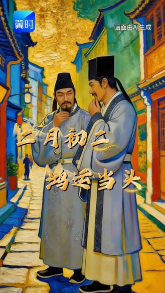 70秒苏轼李白带你沉浸式体验千年龙抬头的烟火气