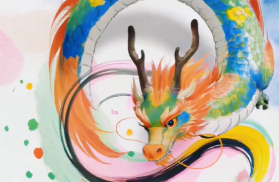 AI视频丨春分遇见龙抬头 画笔一挥 好运抬头！