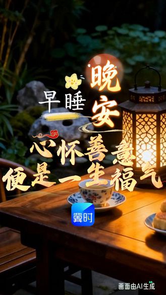 早睡晚安 | 人这一生最不能丢的就是善良……心怀善意，便是一生福气！#晚安