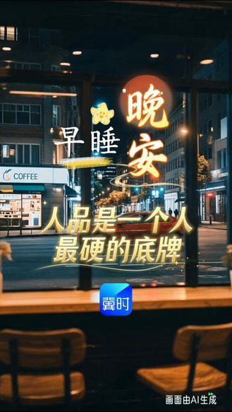 早睡晚安 | 做事之前先做人，立业之前先立德！人品是一个人最硬的底牌，也是一生福气的根源，唯有守住人品，才能接住世间所有的好运与馈赠！