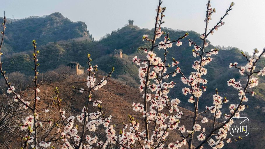 唐山迁西：晨光水影映长城