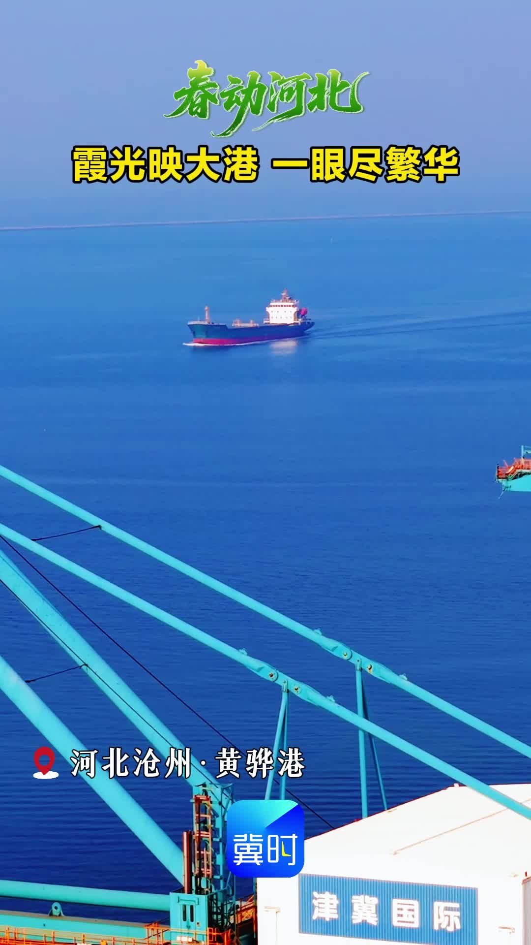 春动河北｜沧州黄骅港：霞光映大港 一眼尽繁华