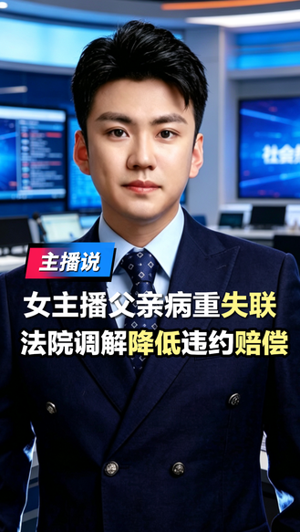 冀时新闻主播说 | 女主播父亲病重失联违约 法院调解降低赔偿  契约为人 法律有情