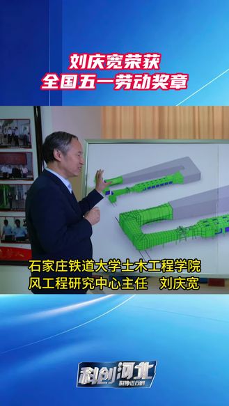 石家庄铁道大学土木工程学院风工程研究中心主任刘庆宽荣获全国五一劳动奖章