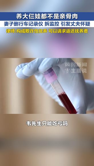 看法 | 妻子拆行车记录仪 删监控 引发丈夫怀疑 亲子鉴定仨女儿竟都不是亲骨肉 律师：可以请求返还抚养费