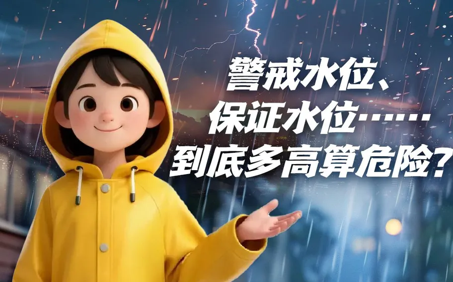 AI防汛课堂丨警戒水位、保证水位……到底多高算危险？一分钟看懂防汛“生命线”！